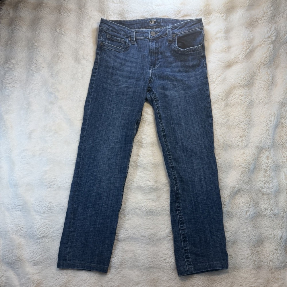 Kut From The Kloth Jeans Womens 10 Blue Diana STRAIGHT LEG Denim Pants